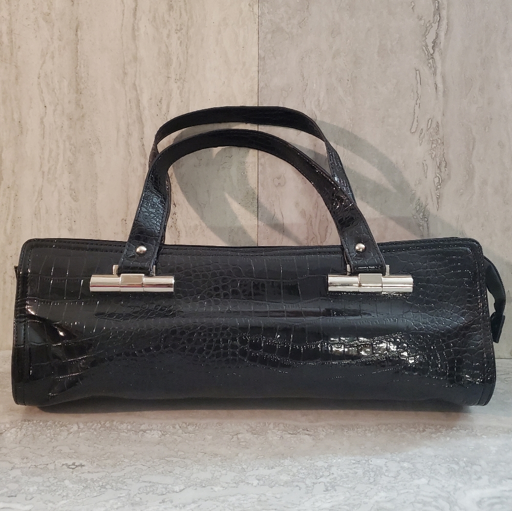 Unknown Artist Black Patent Leather Handbag